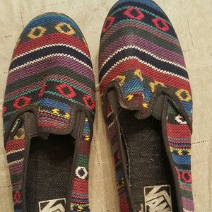 Unisex tribal print vans